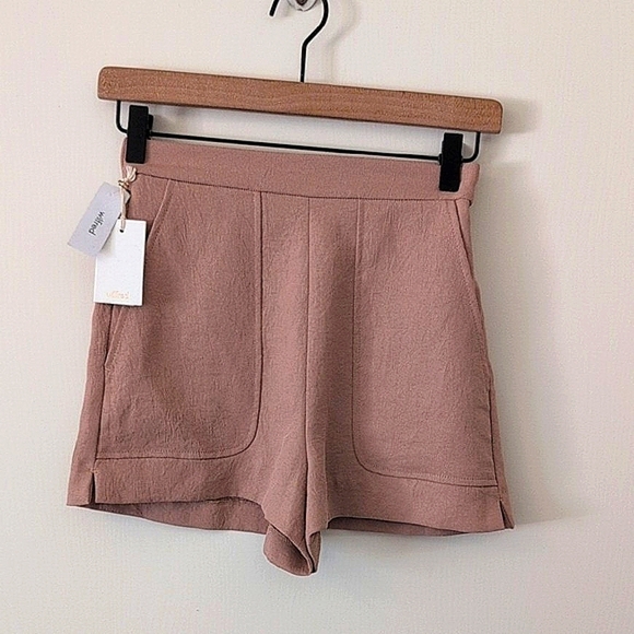 Wilfred Pants - Aritzia Wilfred Womens XS Pull On Shorts Pink Casual Preppy Vacation Resortwear